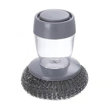 Lade das Bild in den Galerie-Viewer, Kitchen Dish Cleaning Brushes Automatic Soap Liquid Adding Pot Brush Strong Decontamination Brushes for Kitchen Accessories
